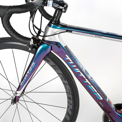 TWITTER T10 Pro Carbon Fiber Racing Bike , 50cm Road Bike Holographic Color